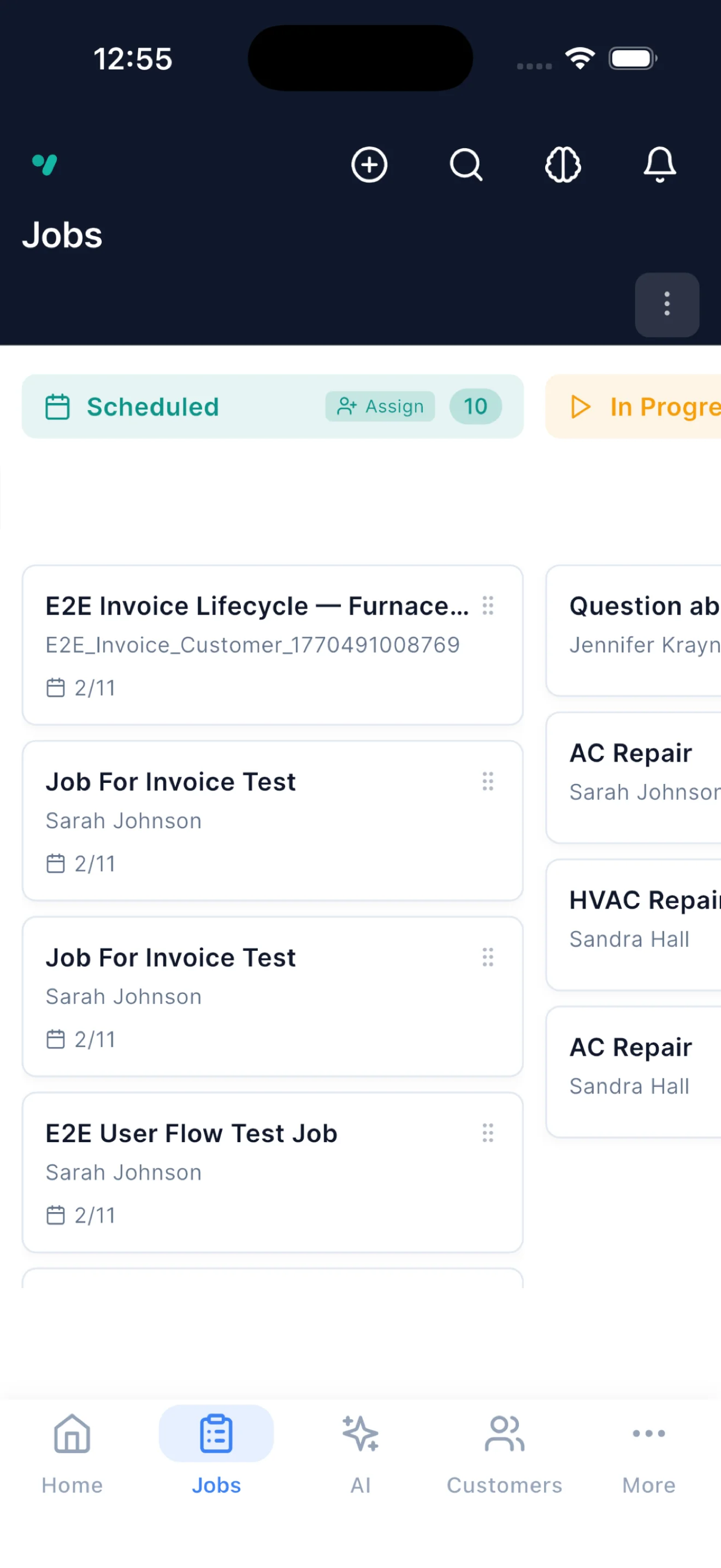 Job Management - Streamlined workflow